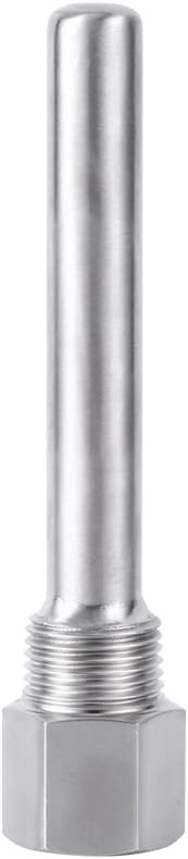 Stainless Steel Thermowell,1/2"NPT Threads for Temperature Sensors Thermowells, Temperature Instruments Thermomete