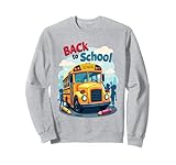 Photo Gallery carino graphic back to school bus felice primo giorno di scuola felpa Photo Gallery carino graphic back to school bus felice primo giorno di scuola felpa