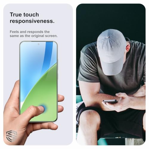 Image of Military-Grade Gorilla Tempered Glass For Xiaomi 15 (6.36 Inch) With Installation Kit | Edge to Edge Coverage | Black