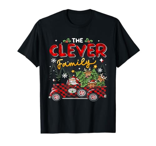 The Clever Family Christmas Matching Pajamas Group Gift T-Shirt