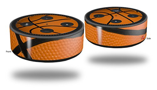 Skin Wrap Decal Set 2 Pack for Amazon Echo Dot 2 - Backetball (2nd Generation ONLY - Echo NOT Included)