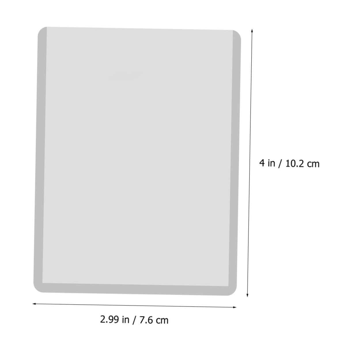 Toddmomy Fundas Protectoras para Cartas de Juego Estándar 35pt Transparentes, 100 Unidades, para Coleccionistas y Almacenamiento Seguro de Tarjetas Deportivas