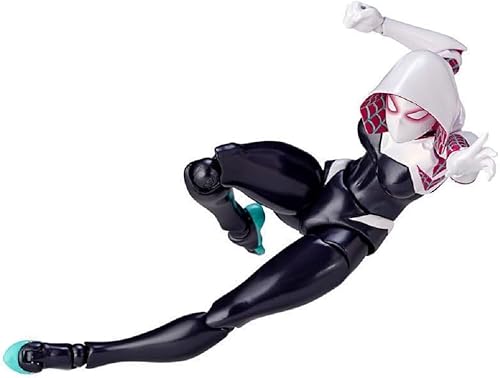 Miniatura 3 de Yobeyi Figura de anime compleja Spider-Men Spider Gwen PVC pintada figura de acción (escala de 7 pulgadas)