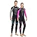 Joysummer Donna Muta da 3mm - Mute Subacquee in Neoprene Stretch Manica Lunga Un Pezzo con Zip Posteriore UPF50+ Costumi da Bagno Termici per Immersioni Nuoto Snorkeling Sport Acquatici, XS
