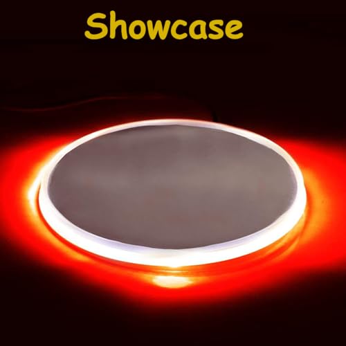 Image of Red LED Car Background Grille Logo Badge Emblem Light lamp,82mm Waterproof Background Tail Badge Emblem Logo LED Light Lamp Sticker Auto Emblems Compatible for B /MW 3 5 7 Series X3