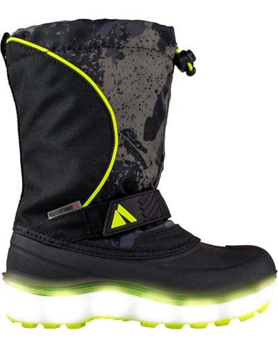 Absolute Nebula 4 Little Kid Light Up Snow Winter Boots, Warm, Insulated, Waterproof Shell