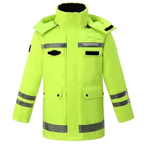 Veste de sécurité haute visibilité doudoune chaude imperméable vêtement de travail