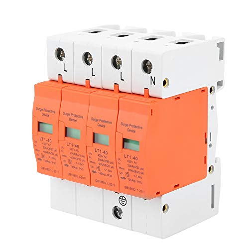 Protector de sobretensión para el hogar de 4 polos y 40kA en riel modular 3