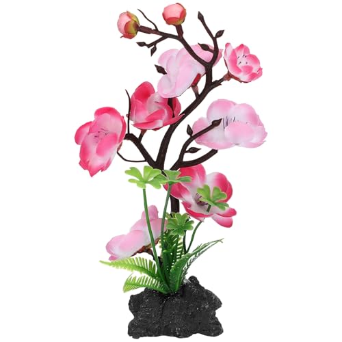 TOGEVAL Adorno de Plástico para Plato de Sushi Decoración Artesanal Japonesa Adorno Decorativo para Mesa Flor Artificial Rosa Reutilizable y Seguro para Presentación de Fiambres