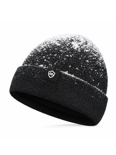 DexShell Waterproof Beanie, Thermal Fleece-Lined Winter Hat, Black OS (56-58cm)