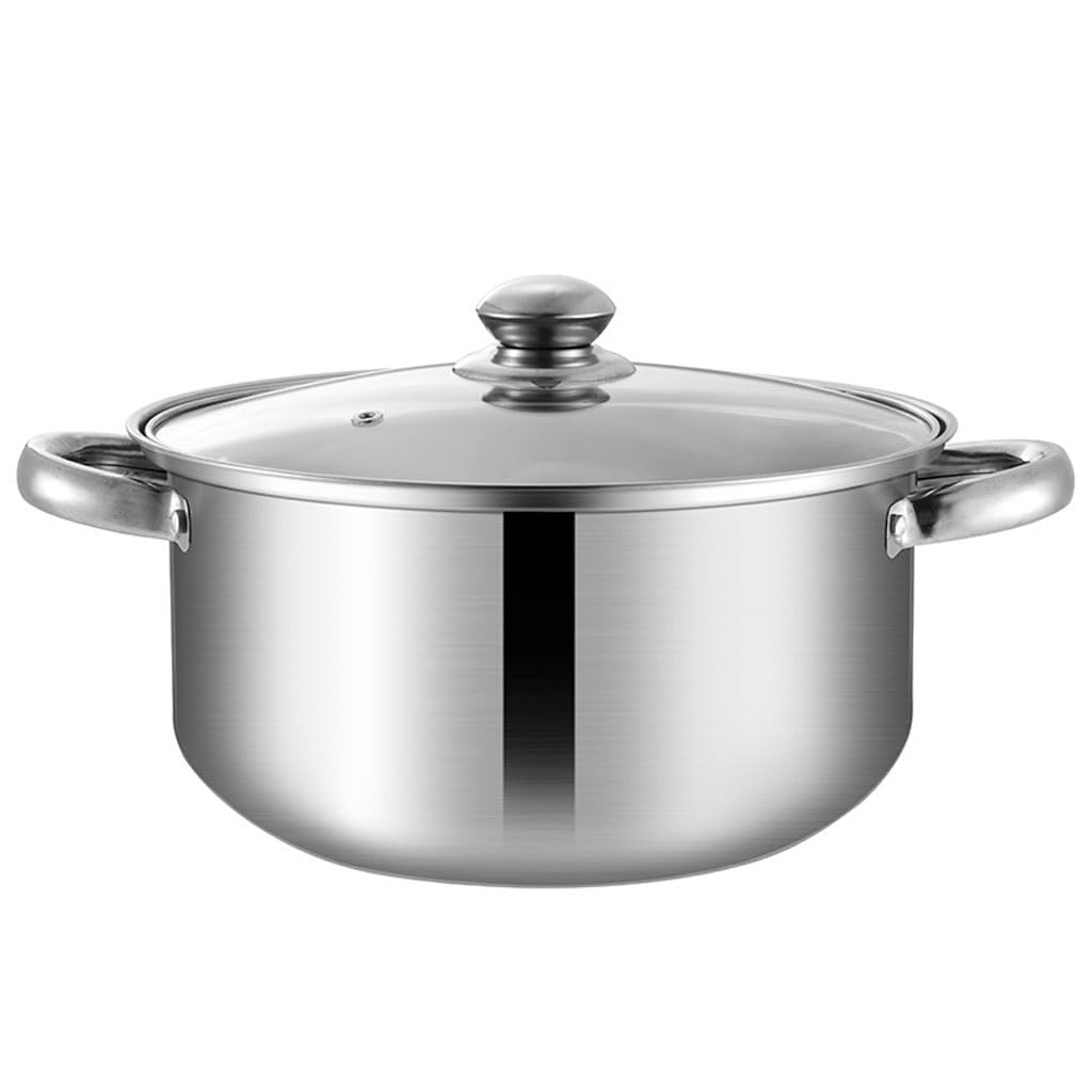 GTHTUHFD Stainless Steel Soup Pot Household Small Soup Pot Handle Induction Cooker Pot