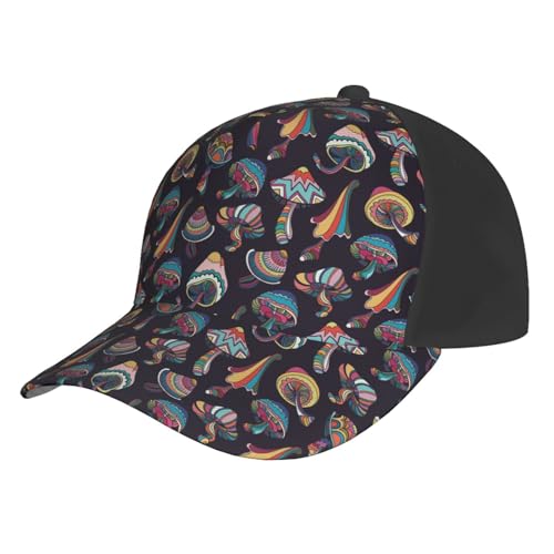 Novastar Gorra de béisbol para mujer y hombre, con setas de colores (3) sombrero de papá ajustable gorra de béisbol sombreros de camionero mujeres hombres
