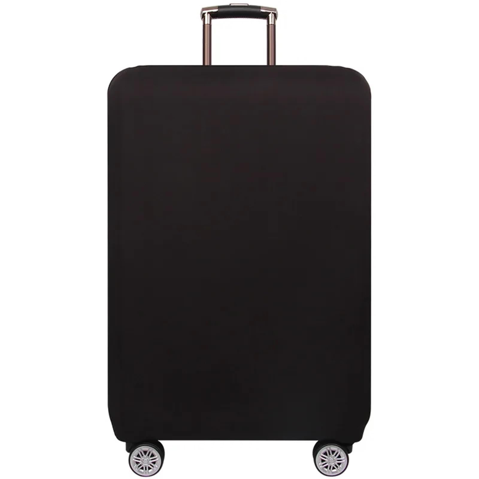 2pcs di Spessore Elastico Solido Bagagli Copertura Protettiva Vestito Con Cerniera for 18-32 pollici Borsa Valigia Coperture Trolley(Black,M 22-24 inch)