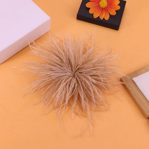 Image of CSIYANJRY99 Dainty Feather & Rose Flower Large Brooch Lapel Pins Delicate Elegant Handmade Flower Brooches Pin Classic for Wedding Party Dance Banquet for Women Dress Suit Ceremony Clothes Accessories Jewelry Valentine's Day Gifts