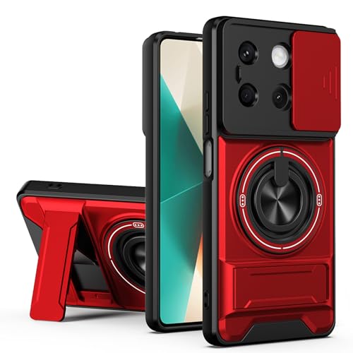 HAONANDE �X�}�z�P�[�X �Ή� Xiaomi Poco C85 4G �����O�t���X�^���h ���C�z�� �X���C�h���J�����J�o�[ �~���^���[�ϏՌ��P�[�X compatible with MagSafe ���C�����X�[�d �I�����W