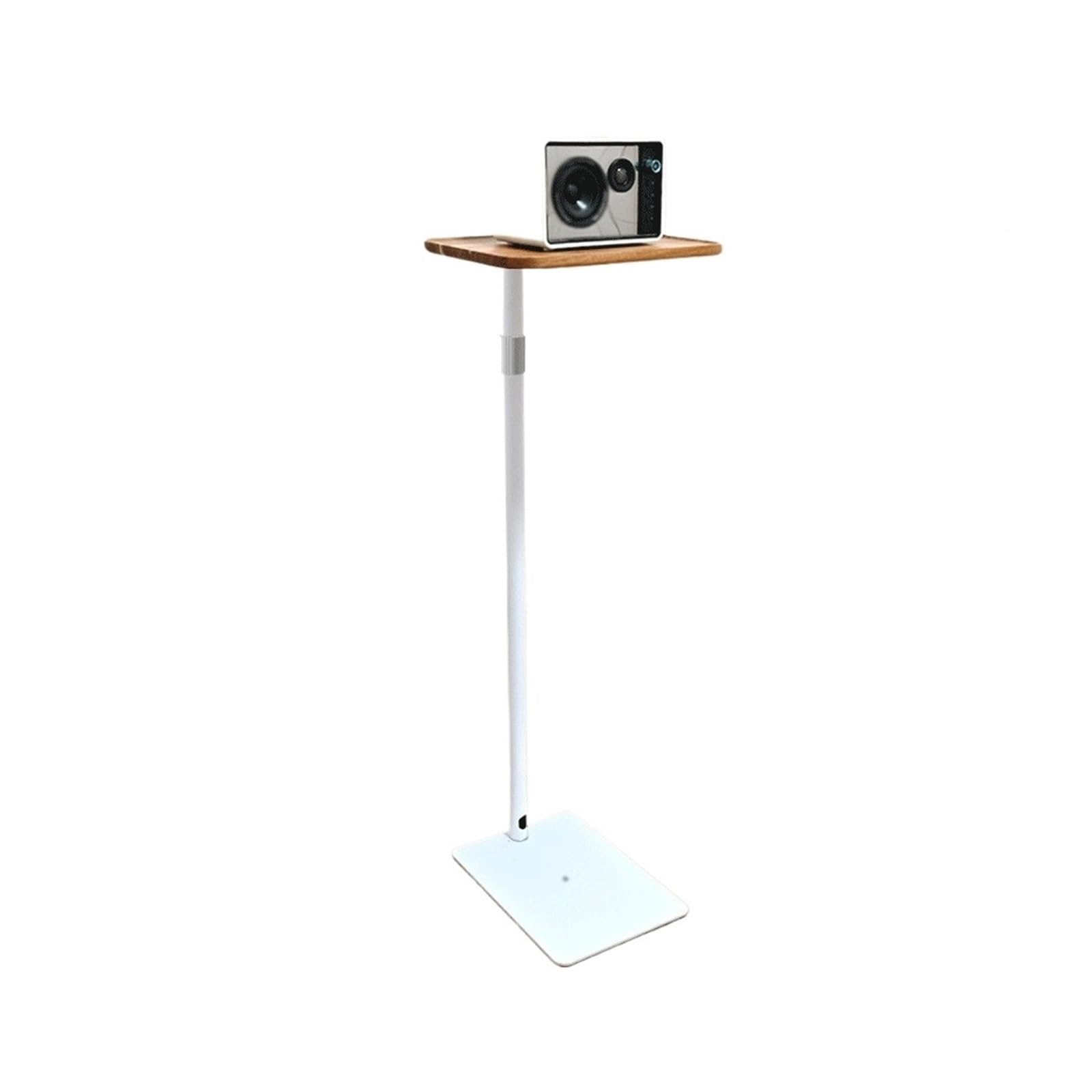 Cjhfr472sg White Projector Stand Concealed Projector Mount:wood Base, Floor-Standing Height-Adjustable Stand Projector Mount(,Medium)