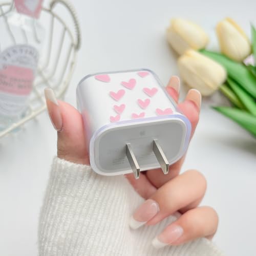 Protector de cargador iPhone 20W suave transparente que evita roturas del cable USB C 3