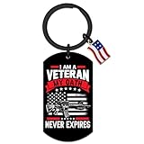 YINSSA Vietnam Veteran Gifts for Men Veterans Day Decorations Army Gifts for Men American Flag Keychain Appreciation Retirement Military Appreciation Gift Patriotic Keyring For Veterans