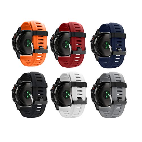 Bracelet silicone souple 26mm haute qualité pour Fenix 5x Plus