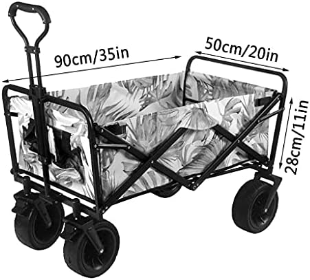Trolleys, Outdoor Foldiutility Wagon Garden Trolley, Foldipush Cart with Brake, Portable Rollilightweight Beach Outdoor Cart, for Garden Picnic, Load-Bea100Kg/220Lbs/Style 2