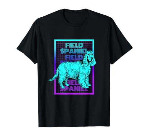 Field Spaniel Dog Vintage Retro Field Spaniel T-Shirt