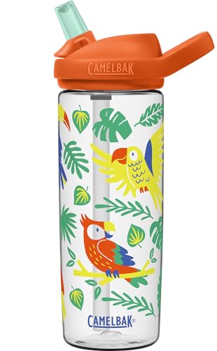 CamelBak Eddy+ Garrafa de água infantil de 590 ml com Tritan Renew – topo de palha, à prova de vazam