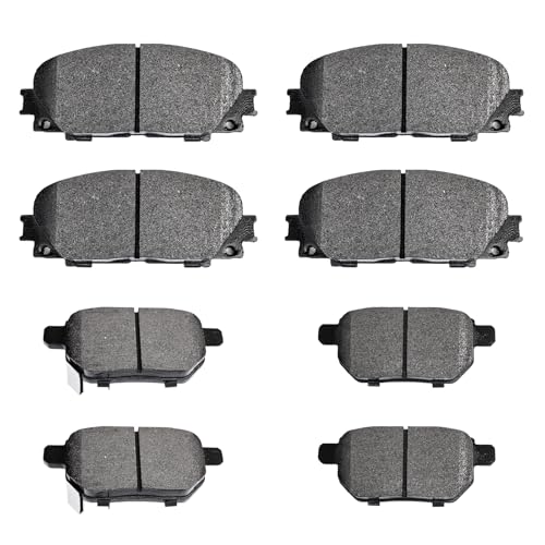 Image of Brake Pads Fit for 11-17 Lexus CT200h,10-19 Prius,Prius Plug-In,Prius Prime | D1184 D1354 Front Rear for 2011-2017 Lexus CT200h, 2010-2019 Toyota Prius, 2012-2015 Prius Plug-In, 2017-2019 Prius Prime
