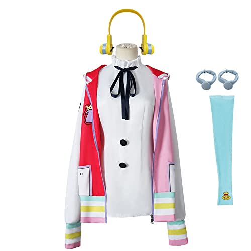 【COSPURE 】ワンピース ウタ コスプレ パーカー ヘッドホン 付き 大人用 服 劇場版 UTA Cosplay 衣装 ヘッ...