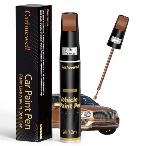 Image of Orange Touch Up Paint for Cars, Car Scratch Repair Pen, Car Paint Touch Up Pen Auto Scratches Remover Easy to Use and Quick Fix(Brilliant Orange)