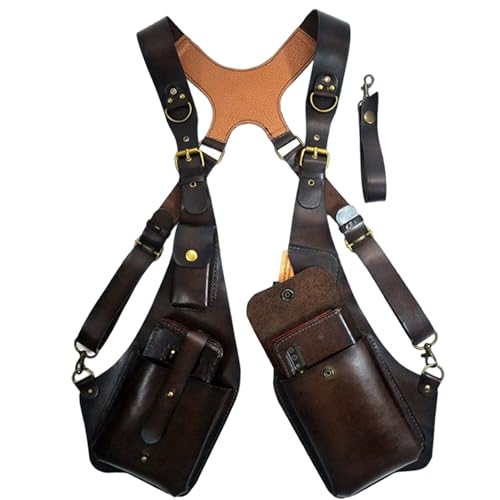 Bolso de hombro antirrobo de cuero para hombre contra hurtos en viajes