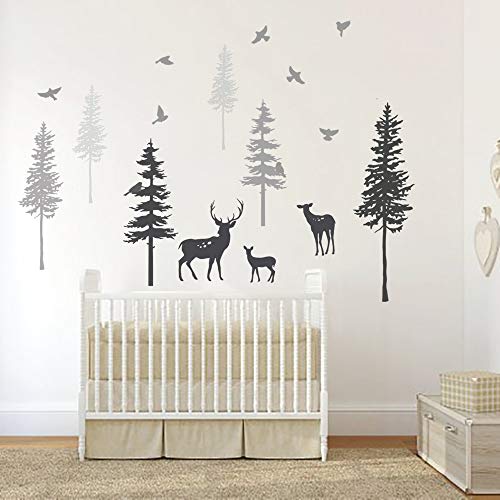 Runtoo Adesivi da parete per bambini con animali