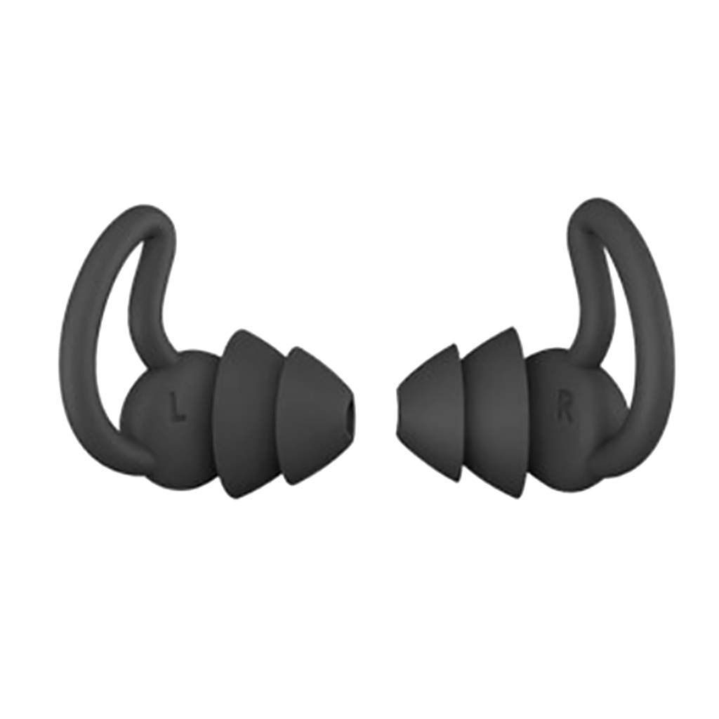 1 Pair Flexible Ear Plugs for Noise Reduction Comfortable Silicone Blocking Earplugs for Sleep Snoring Driving