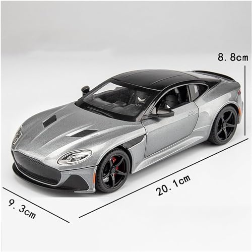 1:24 Big Die Cast Metal Car Scale Model Aston Martin Alloy Diecast Metal Car with Sound Light Pullback Openable Door Toy Car for Kids Best Gifts Toys for Boys_Green