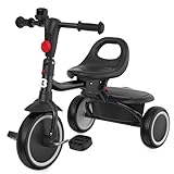 besrey Kids Tricycles Age 18 Month to 5 Years, Toddler Tricycle Kids Trikes Tricycle, Gift Toddler Tricycles for 2-5 Year Olds, Gift & Toys for Boy & Girl, Trikes for Toddlers, Black