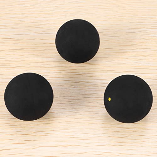 Hopbucan 3 Stück Squashball mit einem gelben Punkt Sport-Gummibälle Eine geringe Geschwindigkeit von Wettbewerb für professionelle Spieler - Image 7