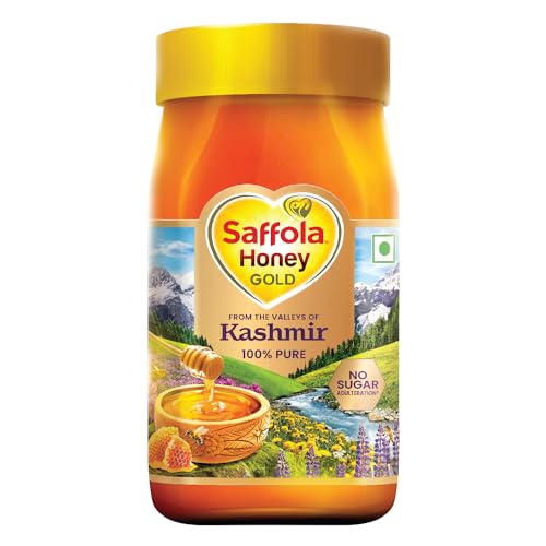 Image of Saffola Honey Gold, 100% Pure Honey, Made with Kashmir Honey, 1Kg