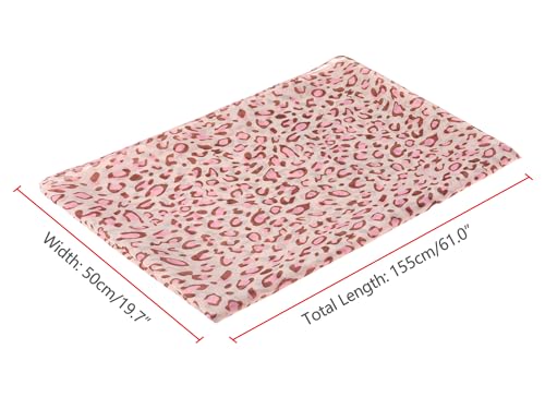 Women's Leopard Printed Chiffon Scarves, Square/Long Lightweight Soft Sheer Neck Scarf for All Season3