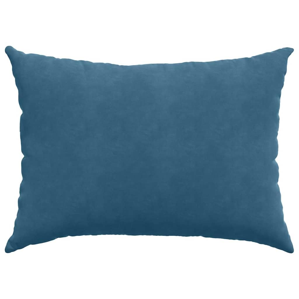 Juego de 2 cojines de pana para sofá de 70 x 50 cm, color azul con cremallera, cojines de terciopelo para sofá y cama, interiores, diseño moderno para salón, dormitorio, oficina