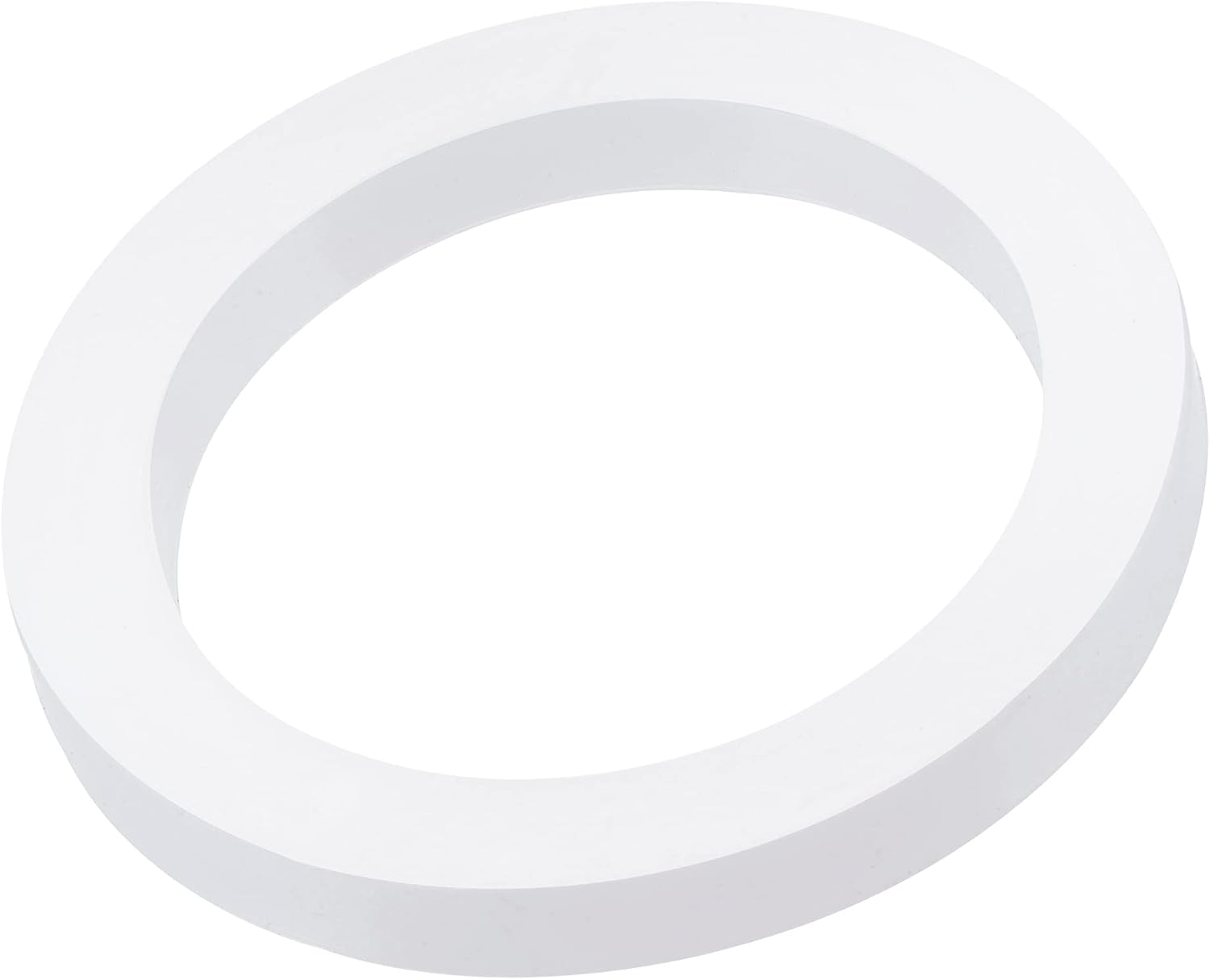 MECCANIXITY Silicone Rubber Flat Washer 2-1/2 Inch DN65 Gasket for Wrench Type Quick Connector, White Pack of 10