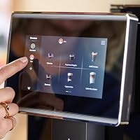 Tchibo Office Kaffeevollautomat mit Wasserfilter, Keramikmahlwerk, Farb-Touchdisplay, 1500 Watt, cremige Milchschaumfunktion, 2 L Wassertank, 30 Tassen am Tag, Grau – Ansicht 5