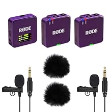 Digital 2-channel wireless microphone system: two transmission modules - one reception module Ideal for videographers / interviews / podcasts / presentations / streaming Range up to 260 m / fee and registration-free 2.4 GHz band Connection option for...