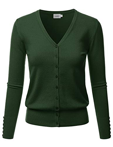 Image of LALABEE Women's V-Neck Long Sleeve Button Down Sweater Cardigan Soft Knit(S-XXL)