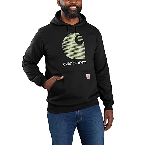 Carhartt Herren Kapuzenpullover Rain Defender C Logo Sweat, Farbe: Schwarz,...
