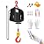 SENKEYFE Power Electric Portable Hoist Winch 1100LBS, 2 in 1 Electric Cable Hoist 110V 25 FT with Lifting Strap, Electric Hoist Lift Ceiling Winch for Lifting Towing