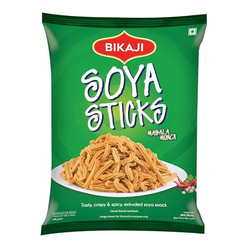 Bikaji Soan papdi manbhavan 500g & soya sticks 200g & bhujia 200g | Indian Sweet & Savory Snack Combo | 900g (31.74oz) Gift Pack