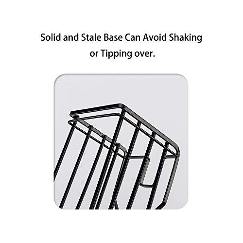 40 Pack Cutting Board Holder Rack Chopping Board Organizer Stand Kitchen Countertop Pot Pan Lids Rack Organizer Flat Steel 4.92”X5.72”X8.46” (Black) #TOP3