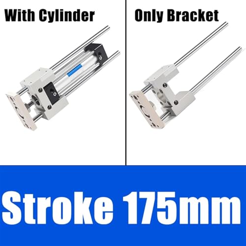 Support de guidage SC40mm vérin à trois axes pneumatique 175mm - 2