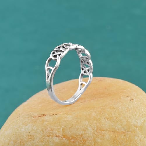 Image of 925 Sterling Silver Plain Band Ring for Men & Women | Pure Silver Unisex | Hallmarked Silver Ring for Daily Use | Gift for him her | Chandi Ring | Thumb Ring |Couple Rings