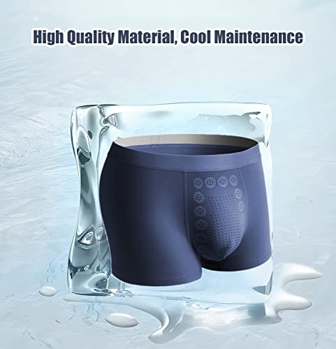 Hohorose 3Pcs Eft Energy-Field-Therapy Men's Underwear,Magneticeft Energy Field Therapy Men Ice Silk Boxer Briefs(2Xl,Set2) #TOP2