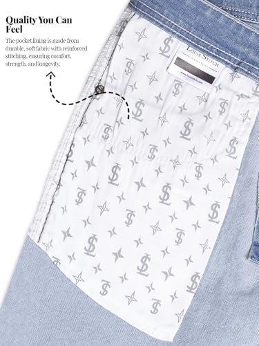 Image of LOUIS STITCH Men's Mid Rise Raw Wash Regular Fit Jeans (LSJNS-CF)